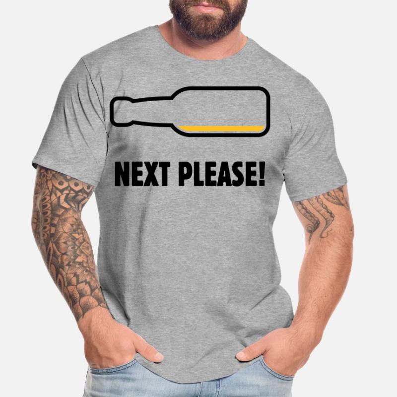 Next Please! (Bier / Bierchen / POS 2C) Männer Premium Bio T-Shirt