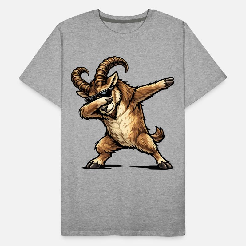 Dabbing Steinbock Männer Premium Bio T-Shirt
