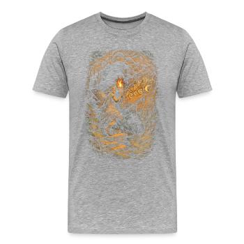 Gothique de fées du noyau des fées - T-shirt bio Premium Homme - gris chiné - Devant - Damien (186cm)