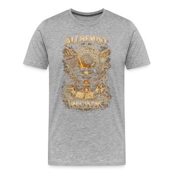 Kräutersammler Apothekerin Alchemist At Work - Männer Premium Bio T-Shirt - Grau meliert - Vorne - Damien (186cm)