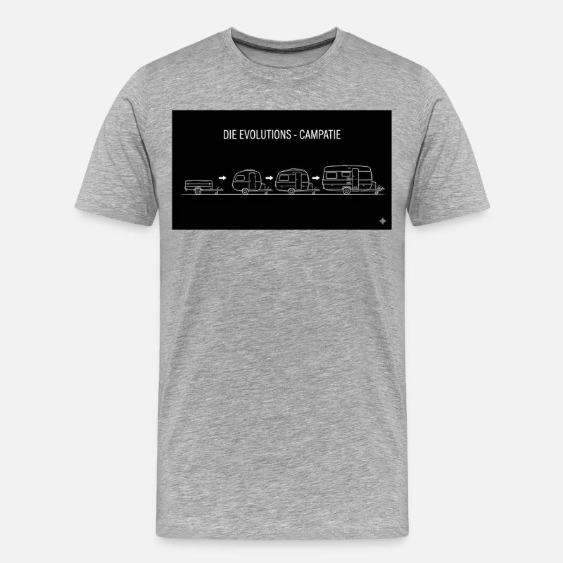 die evolutions campatie - Männer Premium Bio T-Shirt - Grau meliert