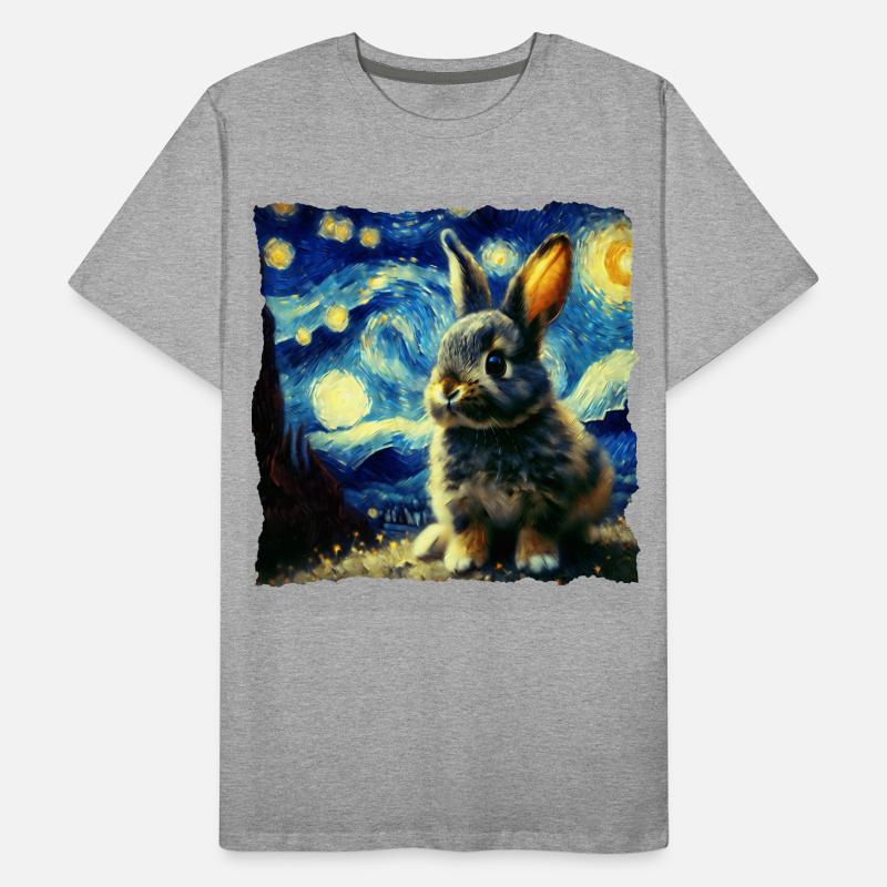 Starry sky style rabbit Men's Premium Organic T-Shirt