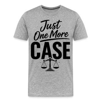 Encore un avocat - T-shirt bio Premium Homme - gris chiné - Devant - Damien (186cm)
