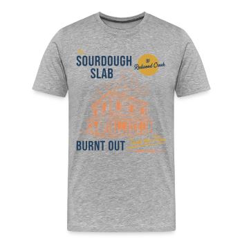 Sourdough Bread Baking Baker The Sourdough Slab - Men's Premium Organic T-Shirt - heather grey - Front - Damien (186cm)