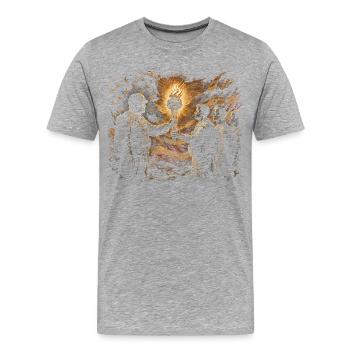 Jour des anciens combattants pour les démocrates - T-shirt bio Premium Homme - gris chiné - Devant - Damien (186cm)
