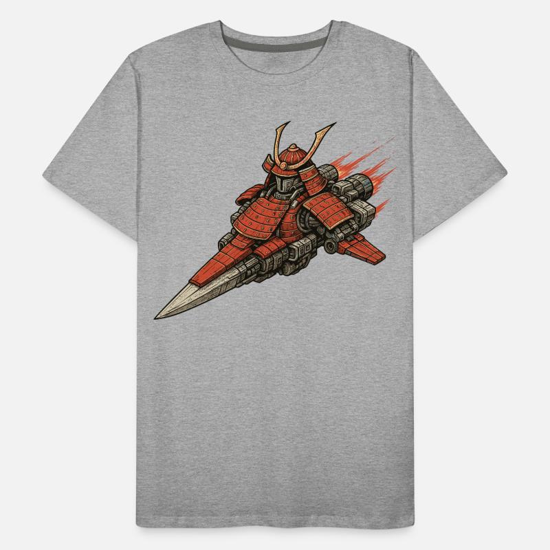 Samurai Raumschiff Männer Premium Bio T-Shirt
