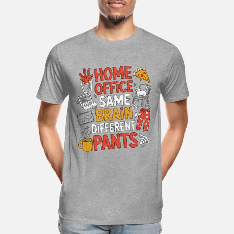 Remote Developer Home Office Same Web Developer Männer Premium Bio T-Shirt