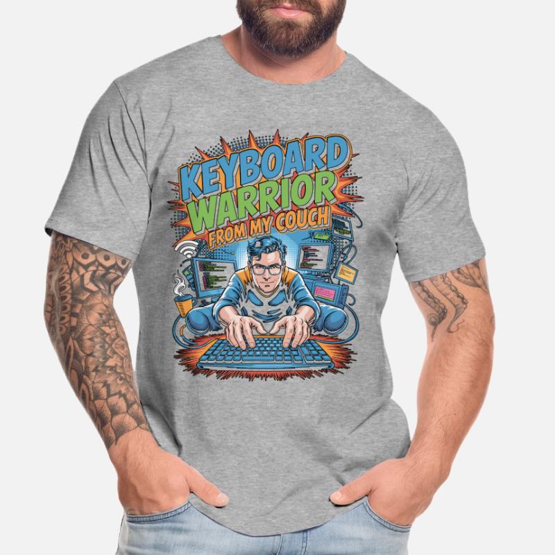Remote Developer Keyboard Warrior Remote Coder Männer Premium Bio T-Shirt