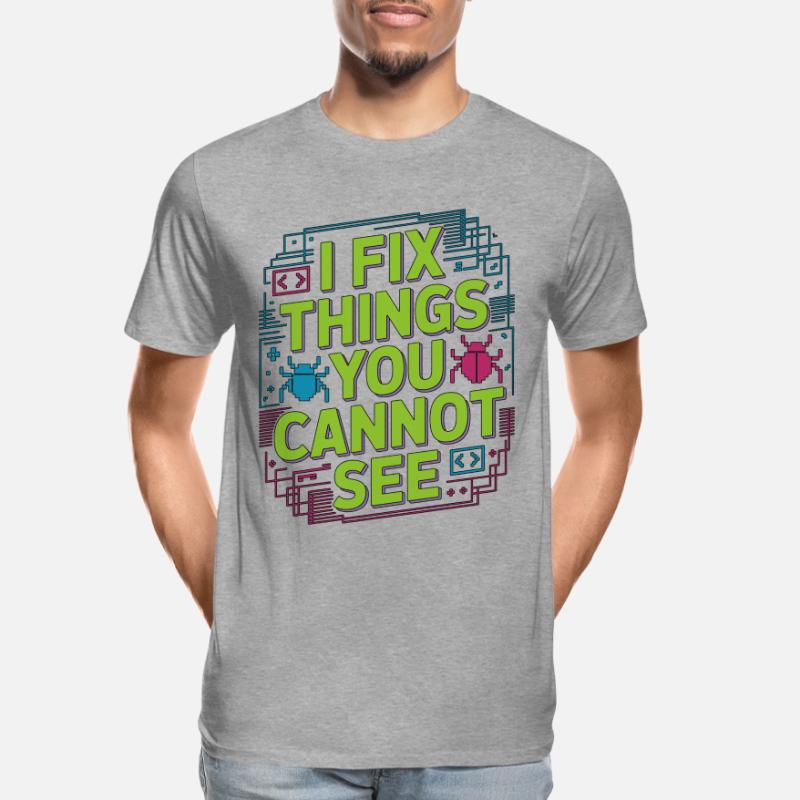 Game Developer I Fix Things Software Developer Männer Premium Bio T-Shirt