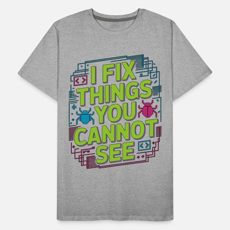 Game Developer I Fix Things Software Developer Männer Premium Bio T-Shirt