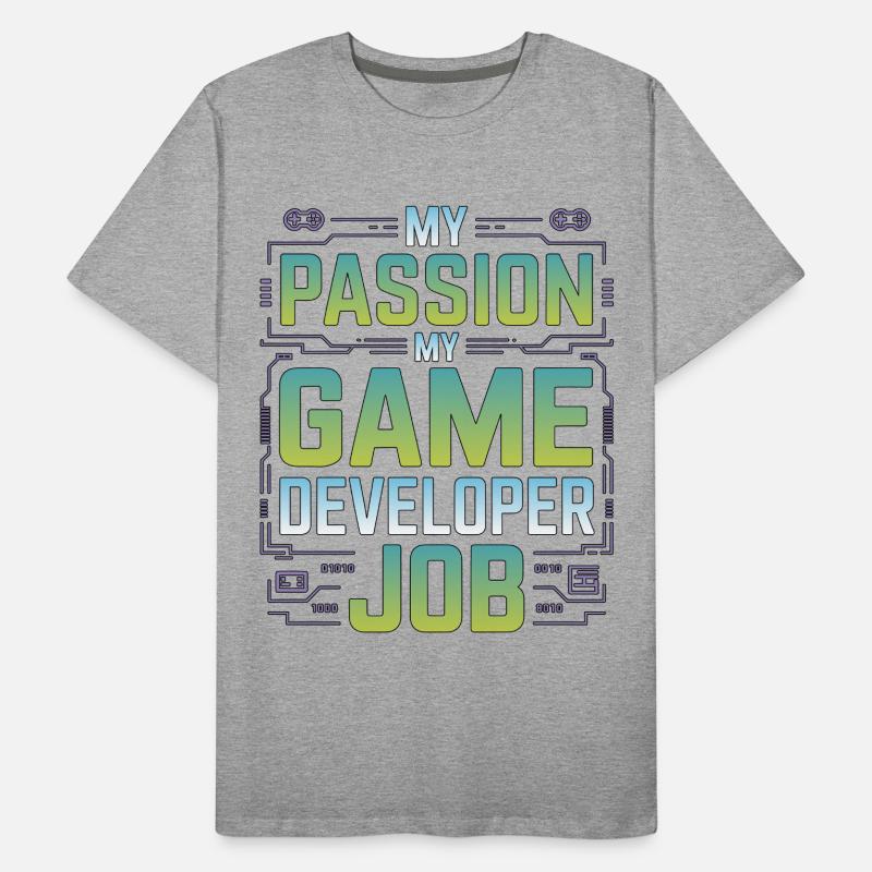 Game Developer My Passion My Gaming Programmer Männer Premium Bio T-Shirt
