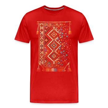 Moroccan Moroccan Moroccan - Men's Premium Organic T-Shirt - red - Front - Damien (186cm)