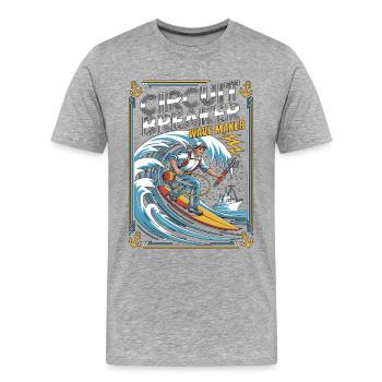 Marine Electrician Circuit Breaker Marine Engineer - Männer Premium Bio T-Shirt - Grau meliert - Vorne - Damien (186cm)