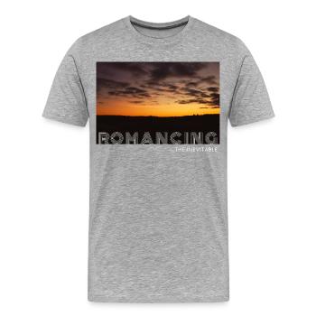 Romantique - T-shirt bio Premium Homme - gris chiné - Devant - Damien (186cm)