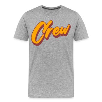 équipage - T-shirt bio Premium Homme - gris chiné - Devant - Damien (186cm)