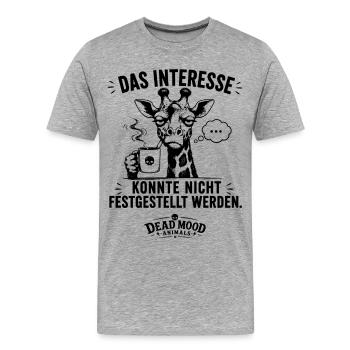 Sarkastischer Büro Humor | Lustiger Spruch - Männer Premium Bio T-Shirt - Grau meliert - Vorne - Damien (186cm)