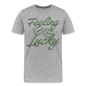 Scénario de Healing Dice - T-shirt bio Premium Homme - gris chiné - Devant - Damien (186cm)