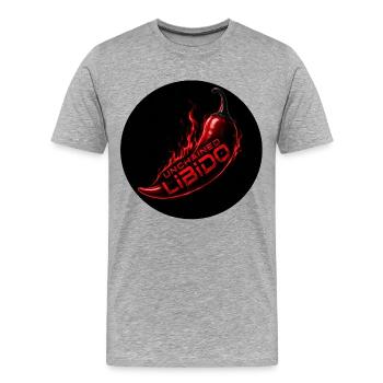 Chili libéré - T-shirt bio Premium Homme - gris chiné - Devant - Damien (186cm)