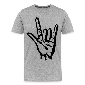 Cool - T-shirt bio Premium Homme - gris chiné - Devant - Damien (186cm)