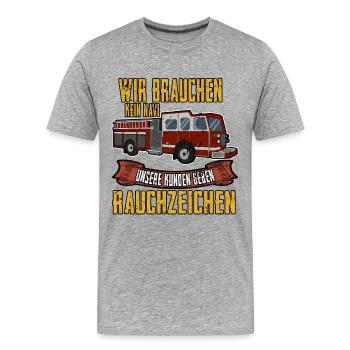 Fire Brigade Smoke Signals Fire Brigade Team Salvage Team - Men's Premium Organic T-Shirt - heather grey - Front - Damien (186cm)
