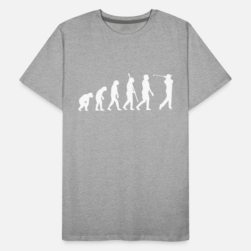 Golf Golf Evolution Golf Golfs Cadeaux T-shirt bio Premium Homme