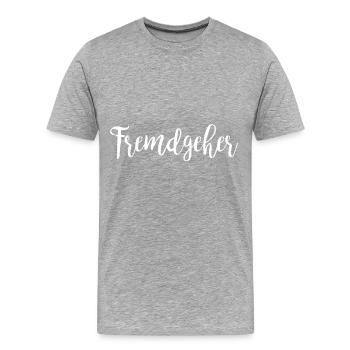 Fremdgehen Betrügen Seitensprung Geschenkidee - Männer Premium Bio T-Shirt - Grau meliert - Vorne - Damien (186cm)