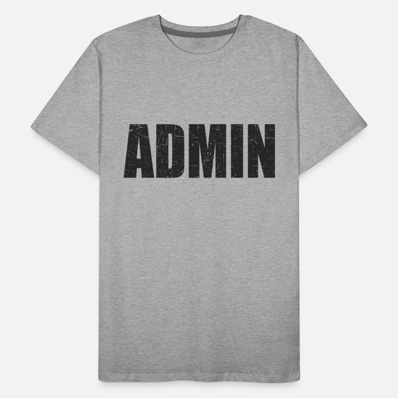 admin Programmierer Linux IT Geschenkidee Männer Premium Bio T-Shirt