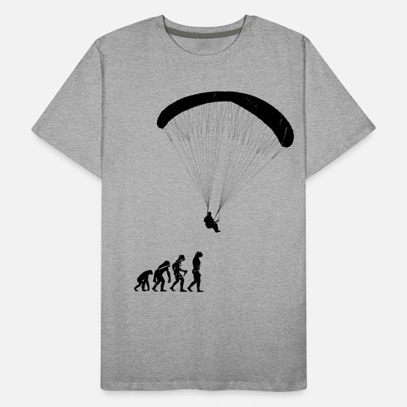 Evolution Gleitschirm Männer Premium Bio T-Shirt