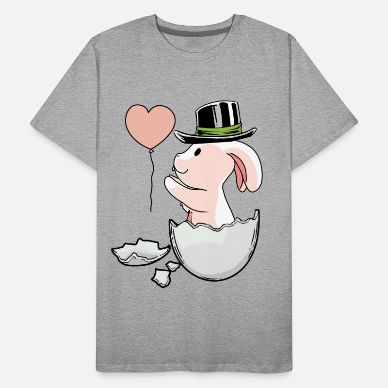 Easter Balloon EggShell Easter Rabbit Men's Premium Organic T-Shirt