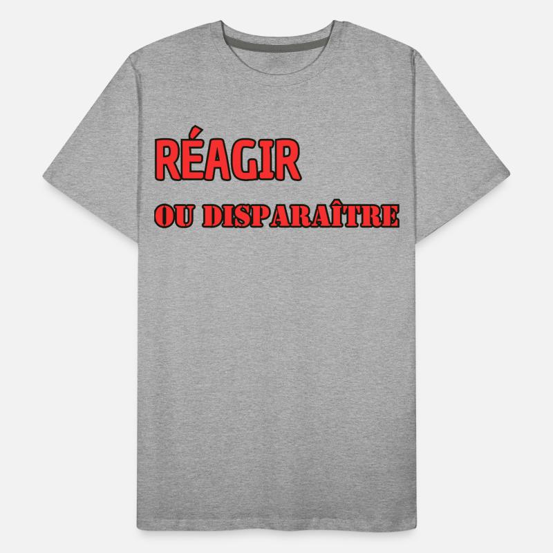 React or disappear Men's Premium Organic T-Shirt