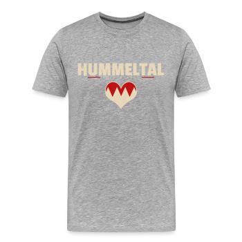 Hummeltal Dorf Gemeinde Stadt Bayreuth - Männer Premium Bio T-Shirt - Grau meliert - Vorne - Damien (186cm)