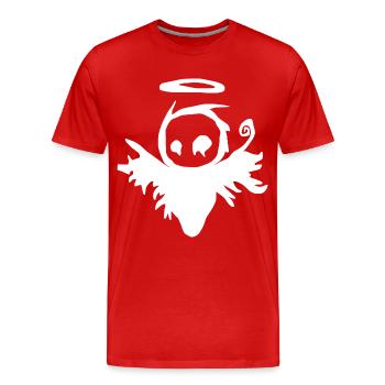 Dunkler Engel - Männer Premium Bio T-Shirt - Rot - Vorne - Damien (186cm)