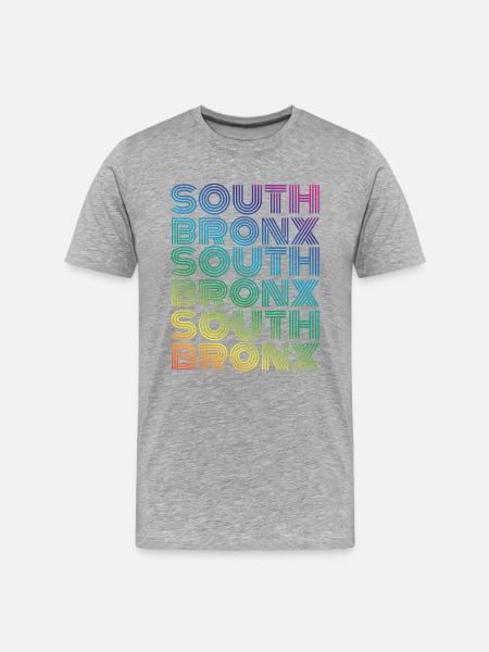 South Bronx - Männer Premium Bio T-Shirt - Grau meliert