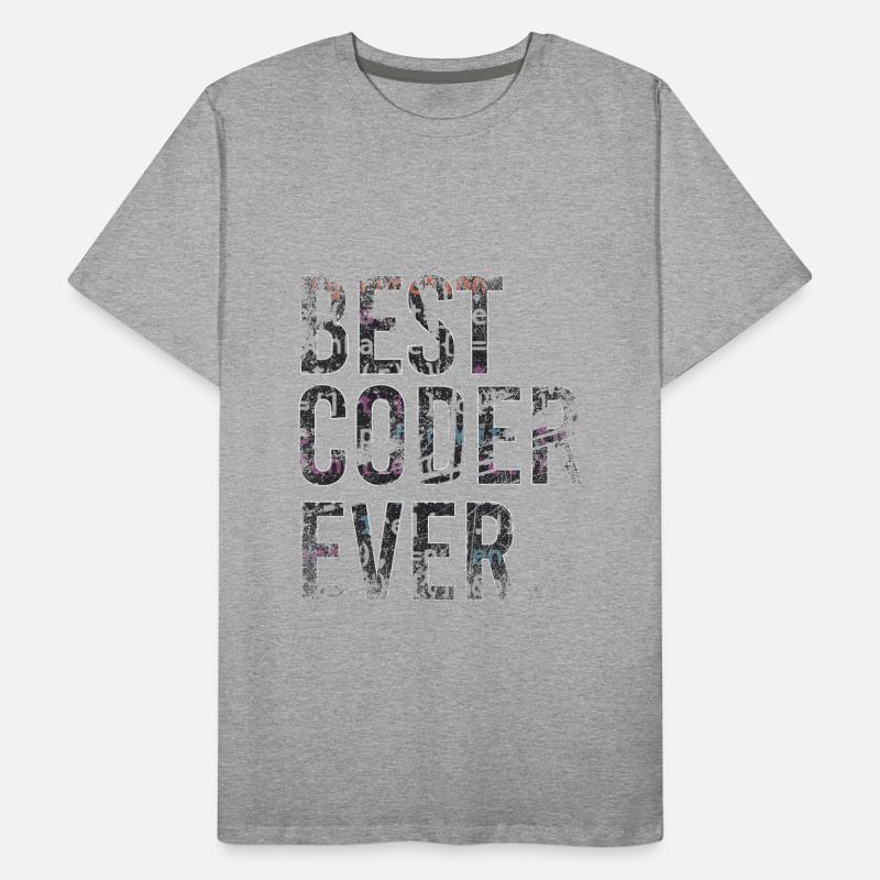 Meilleur codeur jamais codé T-shirt bio Premium Homme