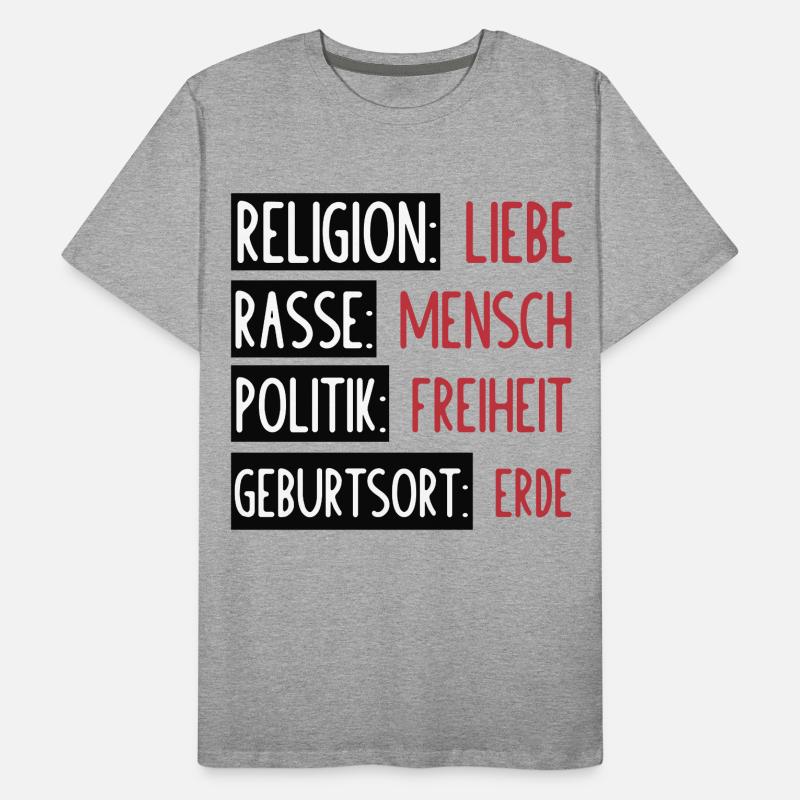 Statement - Keine Trennung oder Spaltung Männer Premium Bio T-Shirt