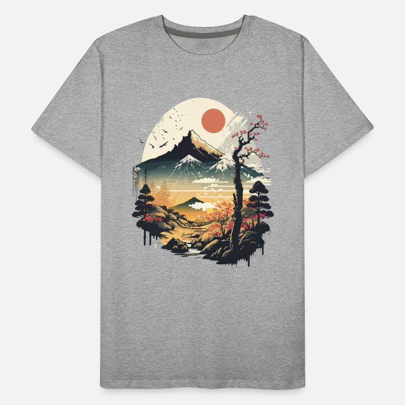 Japanischer Ventilator Männer Premium Bio T-Shirt