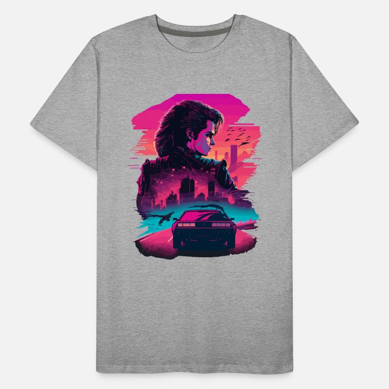 Retro Racing Mädchen Männer Premium Bio T-Shirt