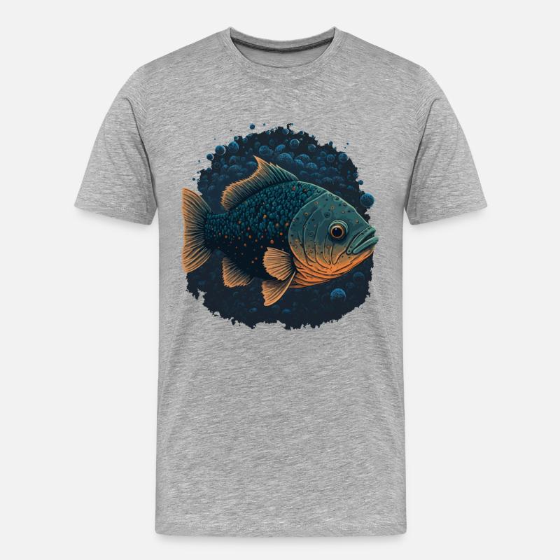 Aquarium Ventilator - Männer Premium Bio T-Shirt - Grau meliert