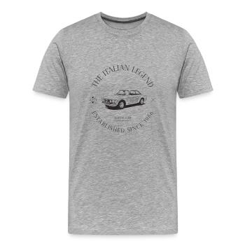  GIULIA GT JUNIOR ITALIAN CAR - T-shirt bio Premium Homme - gris chiné - Devant - Damien (186cm)