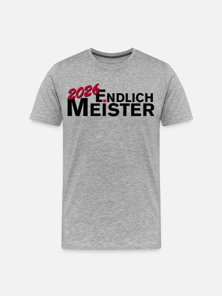 Finally champion 2026 championship - Men's Premium Organic T-Shirt - heather grey