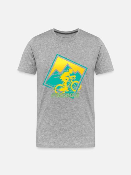 bicycle - Men's Premium Organic T-Shirt - heather grey