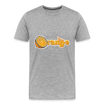 Fruit - T-shirt bio Premium Homme - gris chiné - Devant - Damien (186cm)