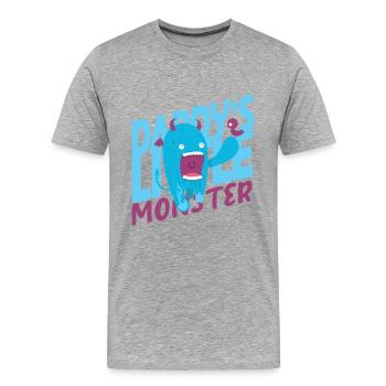 Idée cadeau enfant enfant - T-shirt bio Premium Homme - gris chiné - Devant - Damien (186cm)
