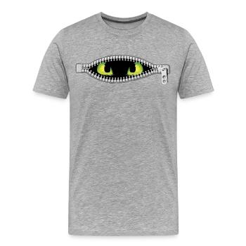 Monster in mir - Männer Premium Bio T-Shirt - Grau meliert - Vorne - Damien (186cm)