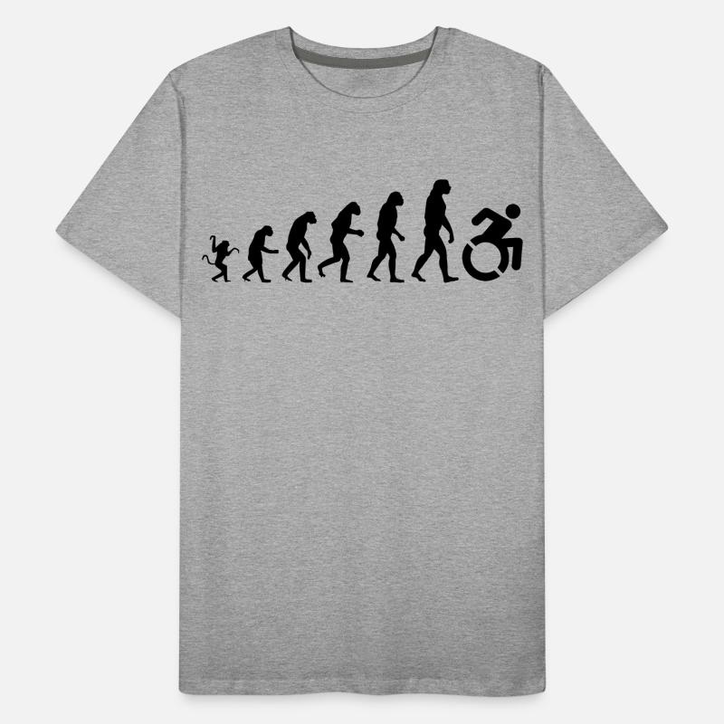 Evolution des Rollstuhls * Männer Premium Bio T-Shirt