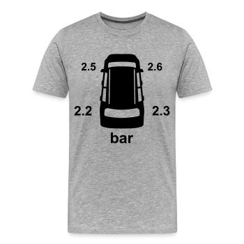 tire_pressure_indicator_tpms34 - Men's Premium Organic T-Shirt - heather grey - Front - Damien (186cm)