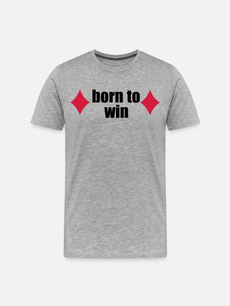 poker - Men's Premium Organic T-Shirt - heather grey