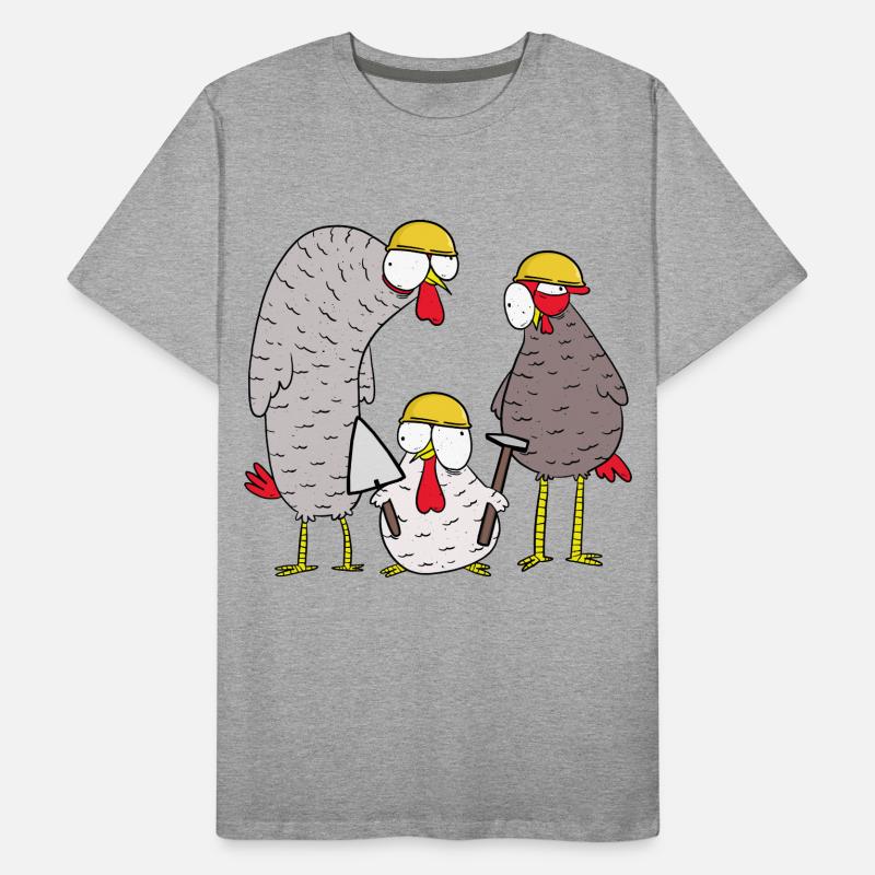 Chantier de construction Client Utilisation Maurer Gewerbe T-shirt bio Premium Homme