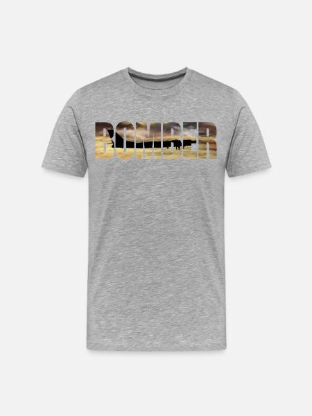 Bomber Tu-95 - Men's Premium Organic T-Shirt - heather grey
