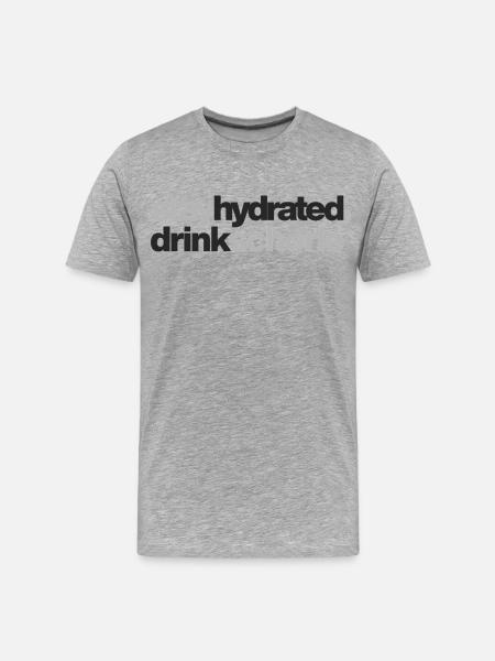 Stay hydrated - drink spritzer - Men's Premium Organic T-Shirt - heather grey